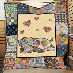Jack Russell Lnny Quilt Blanket  Quilt
